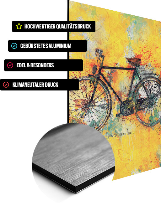 Produkt Beschreibung Münster Wandbild Fahrrad
