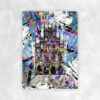 Wandbild Münster Rathaus Poster Leinwand Alu-Dibond Bild Blau