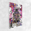 Wandbild Münster Rathaus Poster Leinwand Alu-Dibond Bild Pink