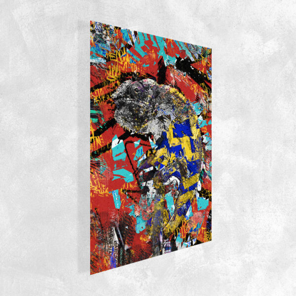 Graffiti Chamäleon Wandbild – Bild 5