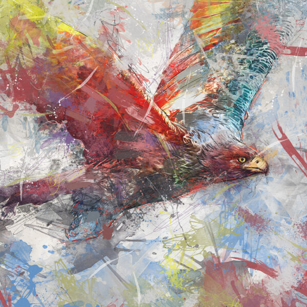 Fliegender Adler Wandbild – Bild 3