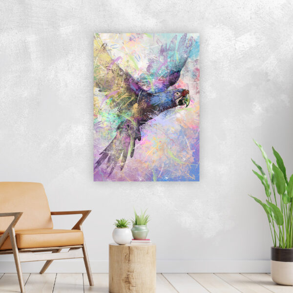 Fliegender Papagei Wandbild – Bild 4