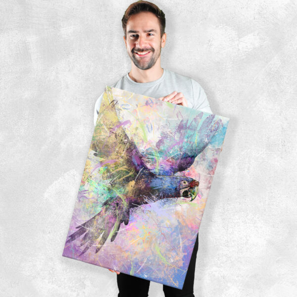 Fliegender Papagei Wandbild