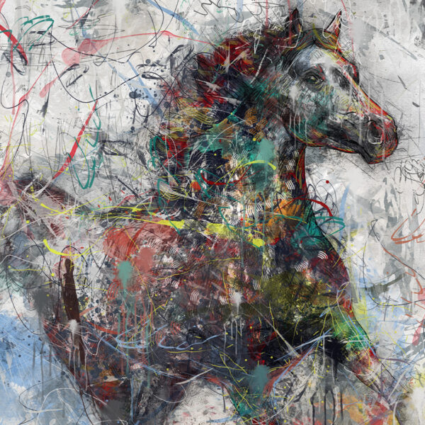 Galoppierendes Pferd Wandbild – Bild 3
